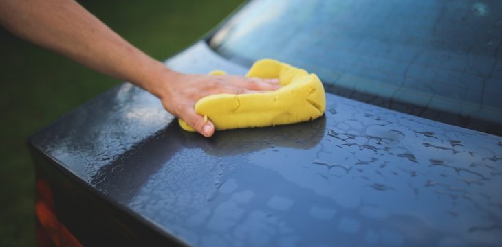 cleaning car