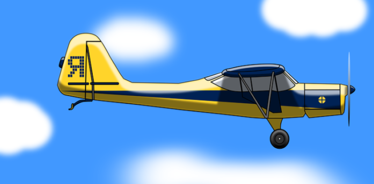 flying plane