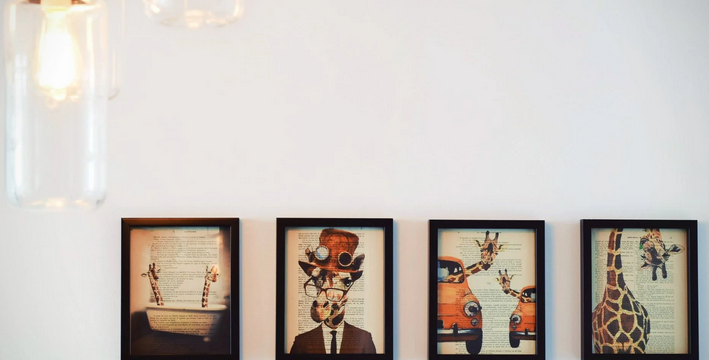 paintings on the wall